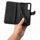iCarer Haitang Leather Wallet Case - кожен (естествена кожа) калъф, тип портфейл за Samsung Galaxy S22 (черен) 2