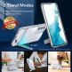 ESR Air Shield Boost Case - удароустойчив хибриден кейс с вградена поставка за Samsung Galaxy S22 (прозрачен) 2