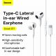 Baseus Encok C17 In-Ear USB-C Stereo Headphones (NGCR010002) - слушалки с USB-C кабел, управление на звука и микрофон (бял) 10