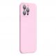 Baseus Jelly Liquid Silica Gel Case (ARYT001004) - силиконов (TPU) калъф за iPhone 13 Pro (розов) 2
