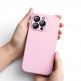 Baseus Jelly Liquid Silica Gel Case (ARYT001004) - силиконов (TPU) калъф за iPhone 13 Pro (розов) 12