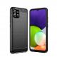 Carbon Flexible TPU Case  - тънък силиконов (TPU) калъф за Samsung Galaxy A03s (черен) 1