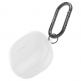 Spigen Silicone Fit Case - силиконов калъф с карабинер за Samsung Galaxy Buds Plus, Samsung Galaxy Buds (бял) 6