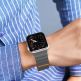 Dux Ducis Silicone Magnetic Strap (Chain Version) - магнитна силиконова каишка за Apple Watch 42мм, 44мм, 45мм (сив-оранжев) 4