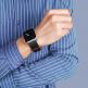 Dux Ducis Silicone Magnetic Strap (Chain Version) - магнитна силиконова каишка за Apple Watch 38мм, 40мм, 41мм (черен-оранжев) 1