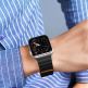 Dux Ducis Silicone Magnetic Strap (Chain Version) - магнитна силиконова каишка за Apple Watch 38мм, 40мм, 41мм (черен-оранжев) 3