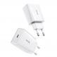 Baseus Speed Mini USB-C PD Wall Charger 20W (CCFS-SN02) - захранване за ел. мрежа с USB-C изход с технология за бързо зареждане (бял) 3