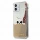 Karl Lagerfeld Liquid Glitter Peek a Boo Case - дизайнерски кейс с висока защита за iPhone 12, iPhone 12 Pro (прозрачен) 3