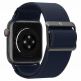 Spigen Fit Lite Band - лека текстилна каишка за Apple Watch 42мм, 44мм, 45мм (тъмносин) 2