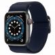 Spigen Fit Lite Band - лека текстилна каишка за Apple Watch 42мм, 44мм, 45мм (тъмносин) 7