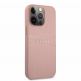 Guess Saffiano PU Leather Hard Case - дизайнерски кожен кейс за iPhone 13 Pro (розов) 2