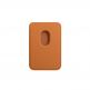 Apple iPhone Leather Wallet with MagSafe And Find My Support - оригинален кожен портфейл (джоб) за прикрепяне към iPhone с MagSafe (светлокафяв) 1