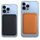 Apple iPhone Leather Wallet with MagSafe And Find My Support - оригинален кожен портфейл (джоб) за прикрепяне към iPhone с MagSafe (светлолилав) 3