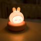 Bedside Night Lamp W-007 Rabbit- силиконова детска нощна лампа с топла светлина (бял) 1