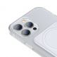Baseus Crystal Magnetic Glass Case With a Bracket - хибриден удароустойчив кейс с MagSafe и вградена поставка за iPhone 13 Pro Max (прозрачен) 2