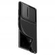 Spigen Optik Armor Case - тънък качествен силиконов (TPU) калъф с капак за камерата за Samsung Galaxy S22 Ultra (черен) 11