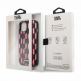 Karl Lagerfeld Monogram Plaque Case - дизайнерски кожен кейс за iPhone 13 mini (черен) 5