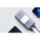 Ugreen MagSafe PowerBank 10000 mAh, 20W+10W - преносима външна батерия с USB-C порт, USB-A изход и безжично зареждане с MagSafe (сив) 3