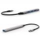 4smarts 4in1 USB-C 4-port USB Hub - 4-портов USB-C хъб за компютри и лаптопи (тъмносив)  2