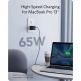 Anker 735 Nano II Wall Charger 65W  - захранване за ел. мрежа за лаптопи, смартфони и таблети с USB-A и 2xUSB-C изходи с технология за бързо зареждане (черен)  1