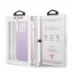 Guess Saffiano PU Leather Hard Case - дизайнерски кожен кейс за iPhone 13 Pro (лилав) 4
