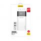 Dudao K8Max Power Bank With LCD 30000 mAh 4A - външна батерия с четери USB-A и технология за бързо зареждане (бял) 8