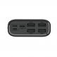 Dudao K8Max Power Bank With LCD 30000 mAh 4A - външна батерия с четери USB-A и технология за бързо зареждане (черен) 1