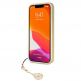 Guess 4G Charms Collection Hard Case - дизайнерски кожен кейс за iPhone 13 Pro (сив) 3