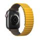 Uniq Revix Silicone Magnetic Strap - двулицевва магнитна силиконова каишка за Apple Watch 42мм, 44мм, 45мм (жълт-кафяв) 2