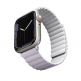 Uniq Revix Silicone Magnetic Strap - двулицевва магнитна силиконова каишка за Apple Watch 38мм, 40мм, 41мм (лилав-бял) 1