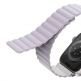 Uniq Revix Silicone Magnetic Strap - двулицевва магнитна силиконова каишка за Apple Watch 38мм, 40мм, 41мм (лилав-бял) 4
