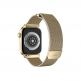 Uniq Dante Milanese Magnetic Stainless Steel Band - стоманена, неръждаема каишка за Apple Watch 42мм, 44мм, 45мм (златист) 1