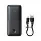 Baseus Bipow Pro Digital Display Power Bank 20W 10000 mAh (PPBD040101) - външна батерия с два USB-A и един USB-C изходи и технология за бързо зареждане (черен) 5