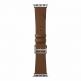 SwitchEasy Classic Genuine Leather Watch Band - кожена каишка от естествена кожа за Apple Watch 42мм, 44мм, 45мм (кафяв) 2