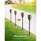 Taotronics Outdoor Garden Solar LED Lamp Set 2200 mAh - комплект външна соларна LED лампа с презареждаема батерия (черен) (2 броя) 2