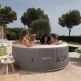 Infinite Inflatable Spa Xtra 800 4-Person Round - надуваем спа център за градината (сив) 4