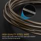 TechRise Skipping Jump Rope - качествено въже за скачане (черен) 1