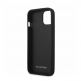 Mercedes-Benz Genuine Leather Quilted Hard Case - дизайнерски кожен кейс (естествена кожа) за iPhone 13 mini (черен) 3