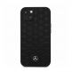 Mercedes-Benz Genuine Leather Quilted Hard Case - дизайнерски кожен кейс (естествена кожа) за iPhone 13 mini (черен) 4