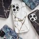 Mageasy Marble Emerald Case - дизайнерски хибриден удароустойчив кейс за iPhone 14 (смарагд)  7