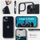 Spigen Ultra Hybrid Case - хибриден кейс с висока степен на защита за iPhone 14 (черен-прозрачен) 9