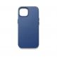 Mujjo Full Leather Case - кожен (естествена кожа) кей с MagSafe за iPhone 14 (син) 4