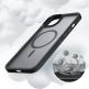 Tech-Protect MagMat MagSafe Case - хибриден удароустойчив кейс с MagSafe за iPhone 14 (черен-прозрачен) 4
