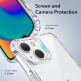 ESR Air Armor Case - хибриден удароустойчив кейс за iPhone 14, iPhone 13 (прозрачен) 2