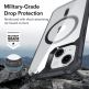 ESR Air Armor HaloLock MagSafe Case - хибриден удароустойчив кейс с MagSafe за iPhone 14, iPhone 13 (черен-прозрачен) 2
