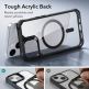 ESR Air Armor HaloLock MagSafe Case - хибриден удароустойчив кейс с MagSafe за iPhone 14, iPhone 13 (черен-прозрачен) 3