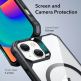 ESR Air Armor HaloLock MagSafe Case - хибриден удароустойчив кейс с MagSafe за iPhone 14, iPhone 13 (черен-прозрачен) 4