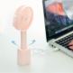 Usams Portable Rotate And Handheld Fan - преносим мини вентилатор с презареждаема батерия (син) 2