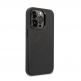 Karl Lagerfeld Leather Perforated Logo - дизайнерски кожен кейс за iPhone 14 Pro Max (черен) 4