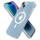 Spigen Ultra Hybrid MagSafe Case - хибриден кейс с висока степен на защита с MagSafe за iPhone 14 (бял-прозрачен)  6